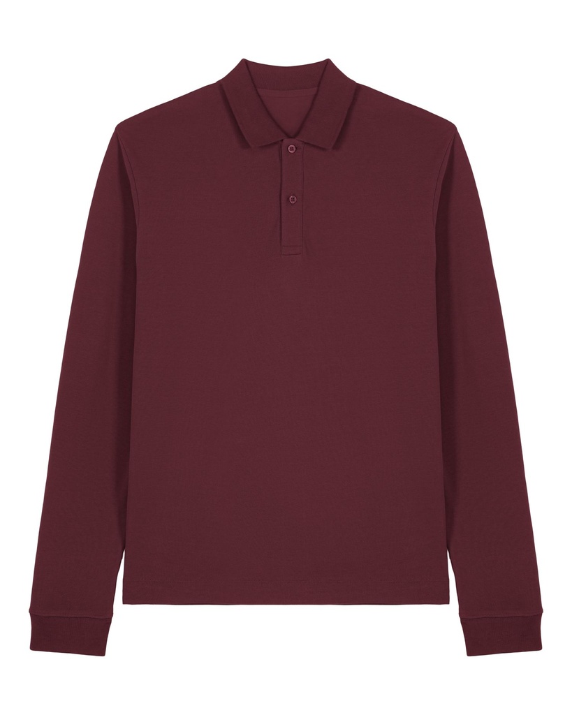 Prepster 2.0 Long Sleeve Polo Burgundy