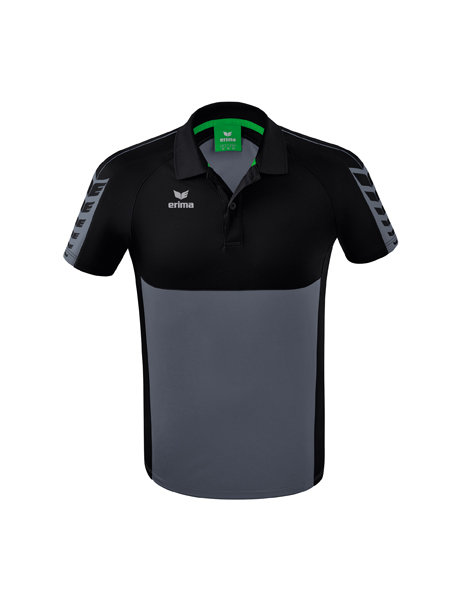 Six Wings polo slate grey/zwart