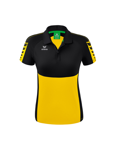 Six Wings polo geel/zwart Dames