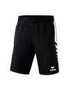 Six Wings worker short zwart/wit