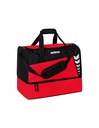 SIX WINGS sporttas met bodemvak rood/zwart