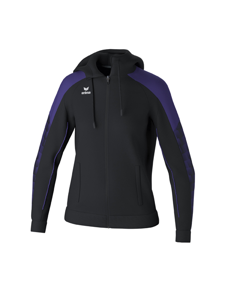 EVO STAR trainingsjack met capuchon zwart/ultra violet Dames