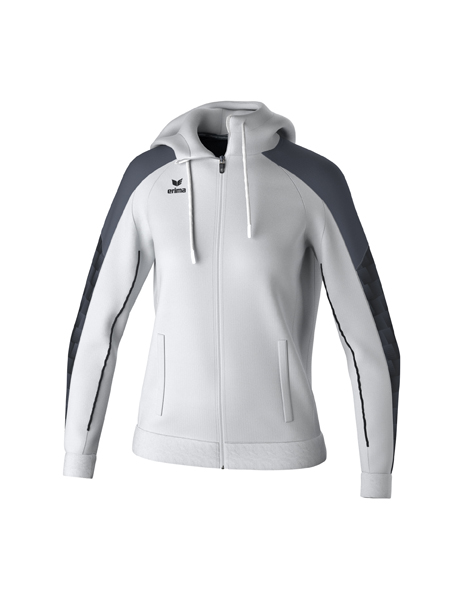 EVO STAR trainingsjack met capuchon wit/zwart Dames