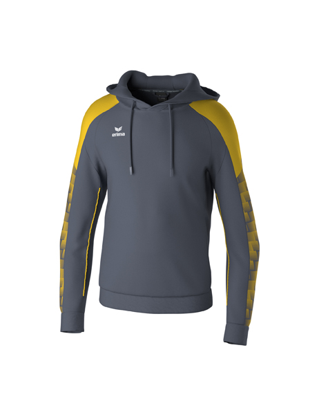 EVO STAR sweatshirt met capuchon slate grey/geel