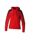 EVO STAR sweatshirt met capuchon rood/zwart Dames