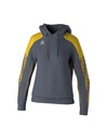 EVO STAR sweatshirt met capuchon slate grey/geel Dames