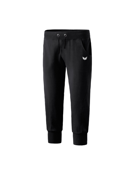 Casual Basics 3/4-sweatbroek met boorden zwart Dames