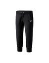 Casual Basics 3/4-sweatbroek met boorden zwart Dames