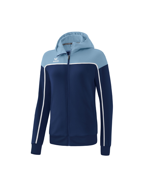 CHANGE by erima trainingsjack met capuchon new navy/faded denim/wit Dames