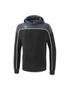 CHANGE by erima sweatshirt met capuchon black grey/slate grey/wit