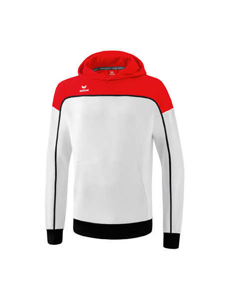 CHANGE by erima sweatshirt met capuchon wit/rood/zwart