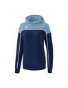 CHANGE by erima sweatshirt met capuchon new navy/faded denim/wit Dames