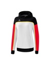 CHANGE by erima sweatshirt met capuchon wit/zwart/rood Dames
