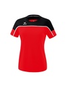CHANGE by erima T-shirt rood/zwart/wit Dames