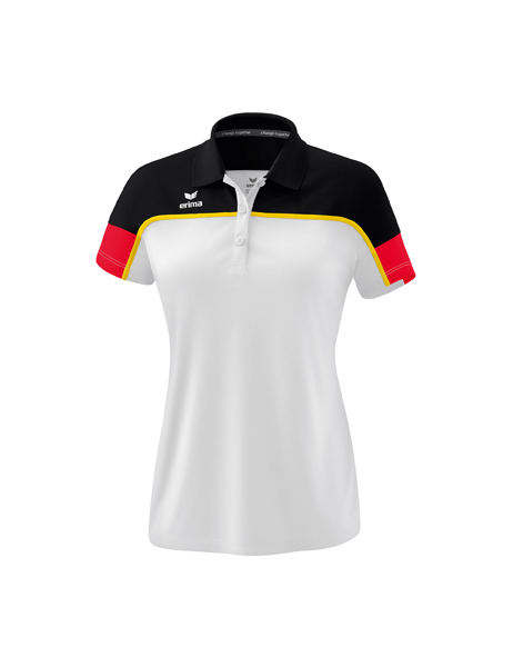 CHANGE by erima polo wit/zwart/rood Dames