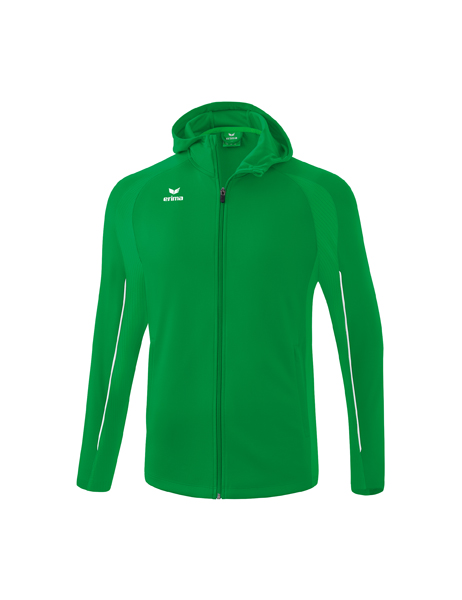 LIGA STAR trainingsjack met capuchon smaragd/wit