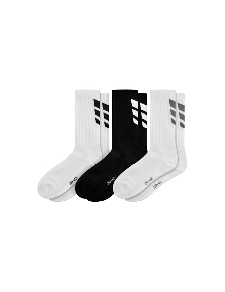 Cmpt 3 Wings 3 Wings Socks 3pack wit/zwart