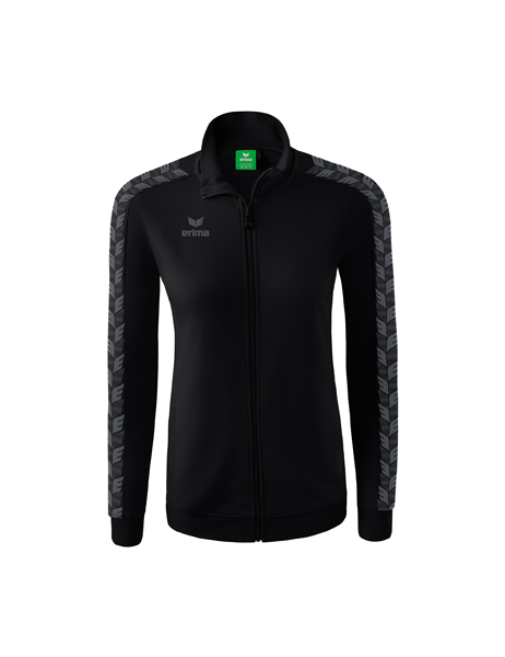Essential Team Tracktop jack zwart/slate grey Dames
