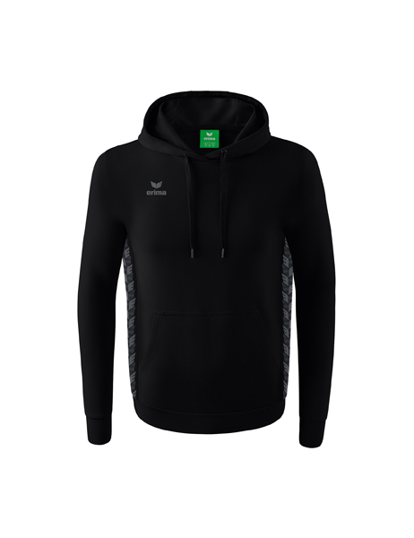 Essential Team sweatshirt met capuchon zwart/slate grey