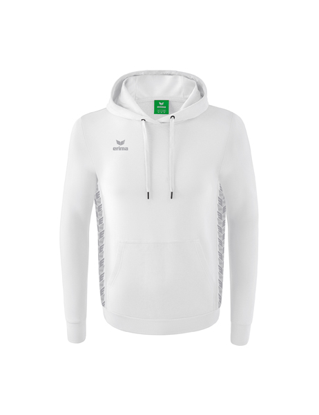Essential Team sweatshirt met capuchon wit/monument grey