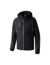 Functioneel softshell jack zwart/antraciet