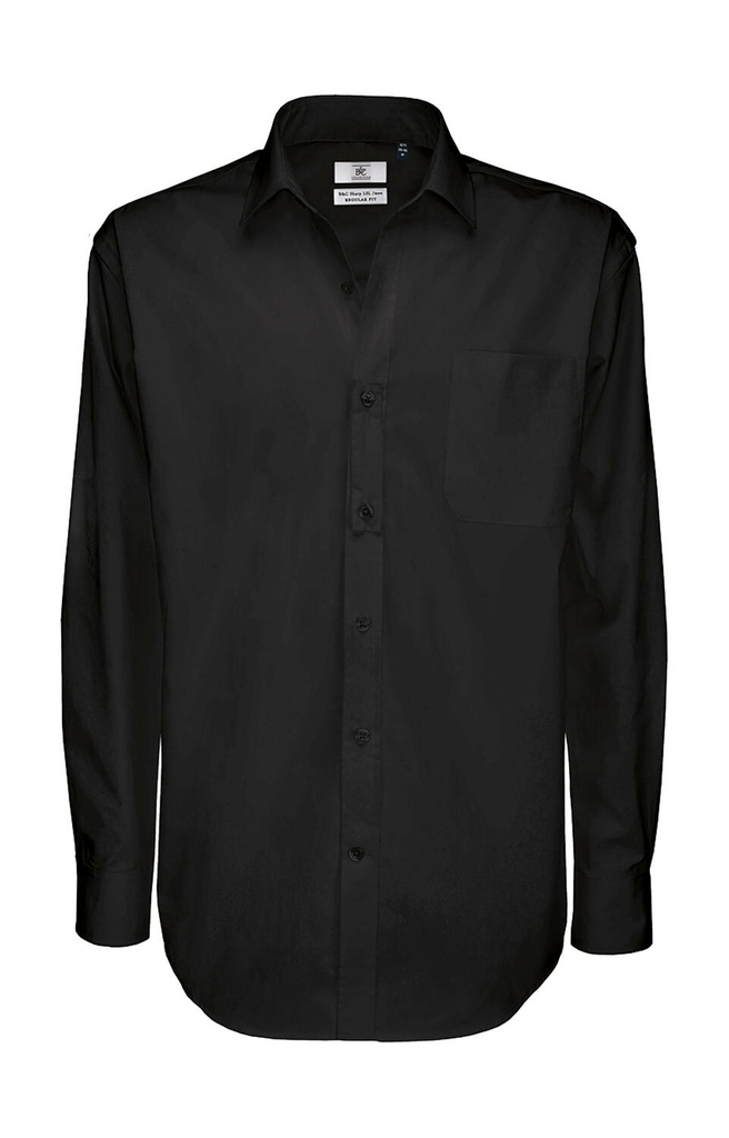 Sharp LSL/men Twill Shirt Black