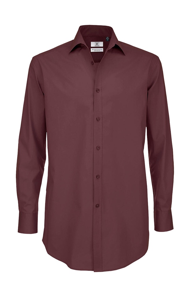 Black Tie LSL/men Shirt Luxurious Red