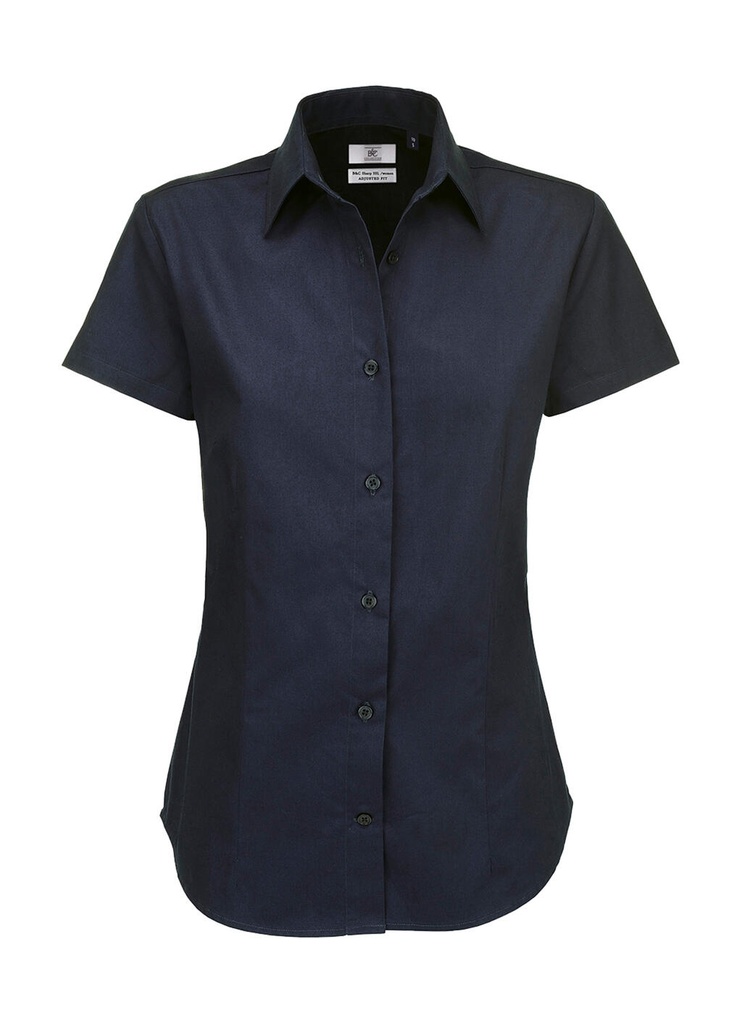Sharp SSL/women Twill Shirt Navy