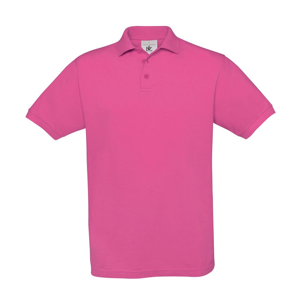 Safran Piqué Polo Fuchsia