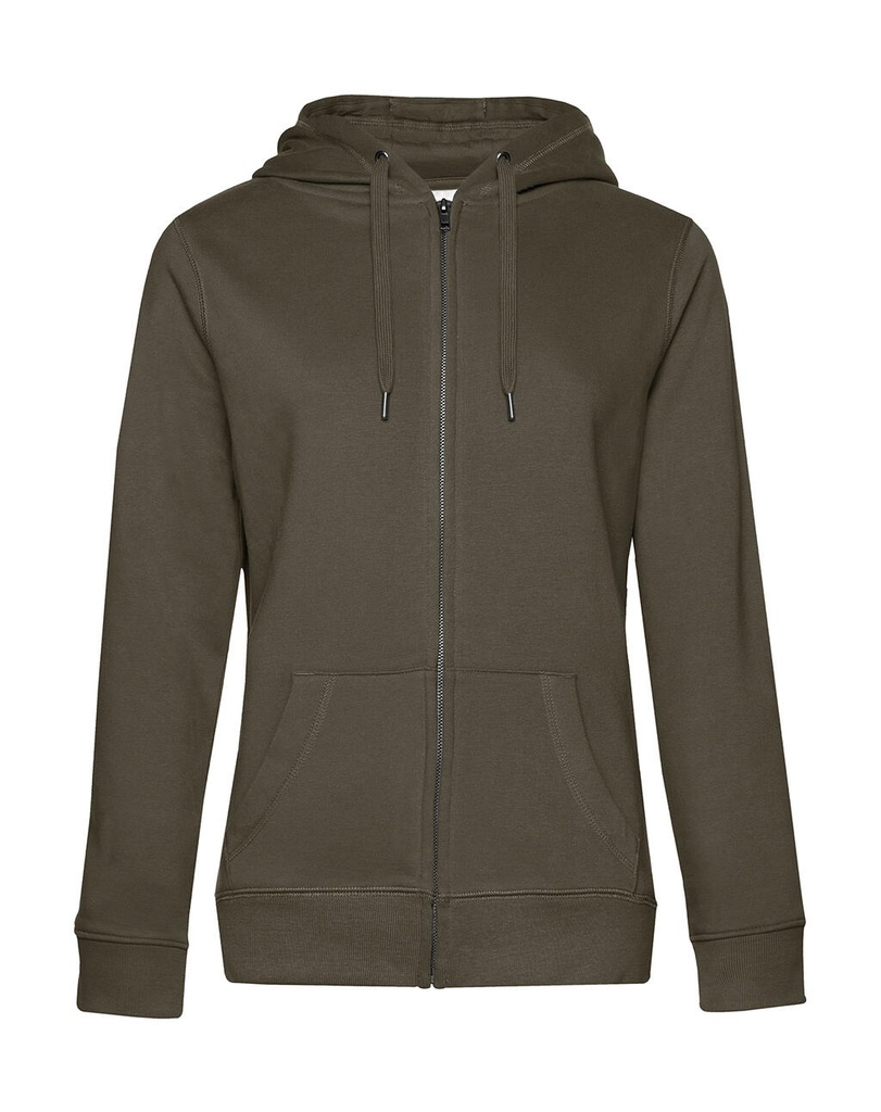 QUEEN Zipped Hooded /women Khaki
