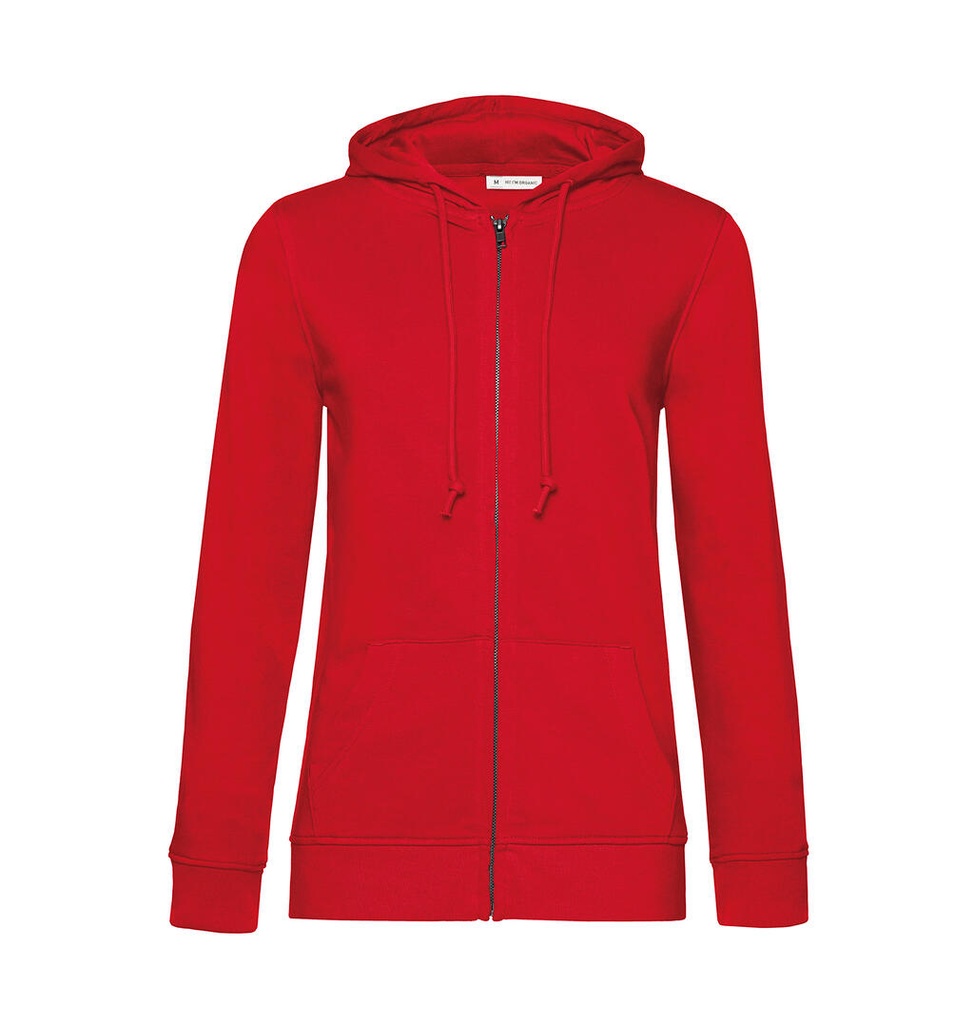 Zipped Hooded /women Red