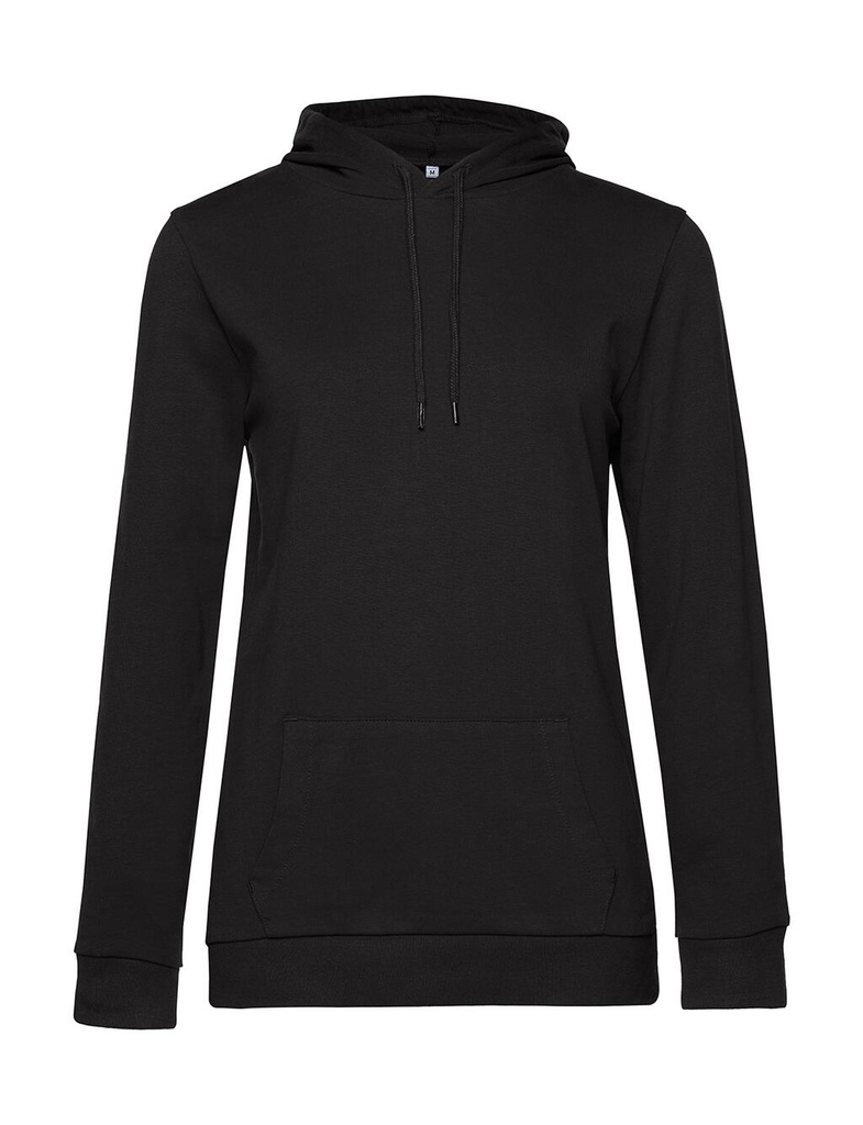 #Hoodie /women French Terry Black Pure