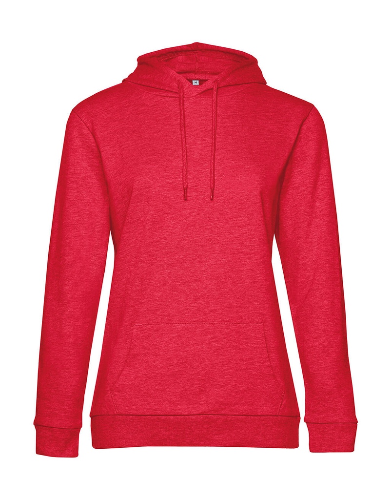 #Hoodie /women French Terry Heather Red