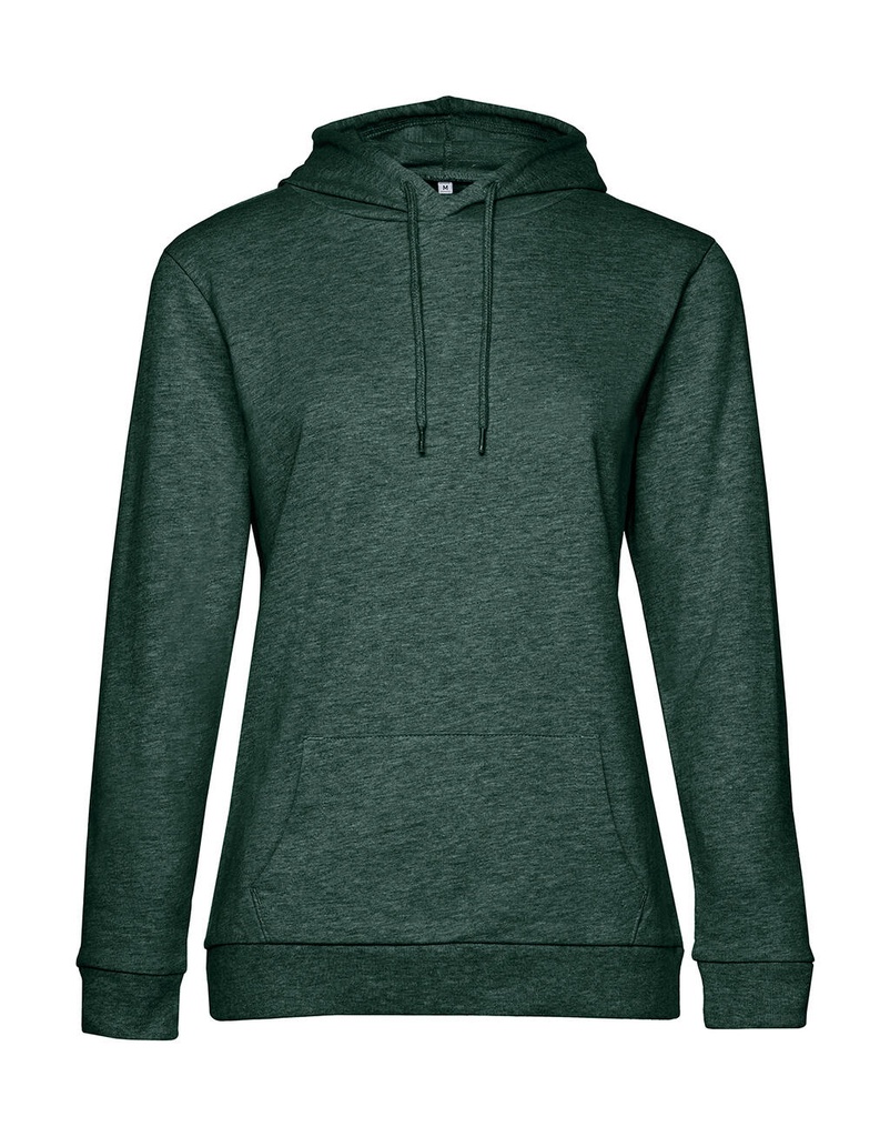 #Hoodie /women French Terry Heather Dark Green