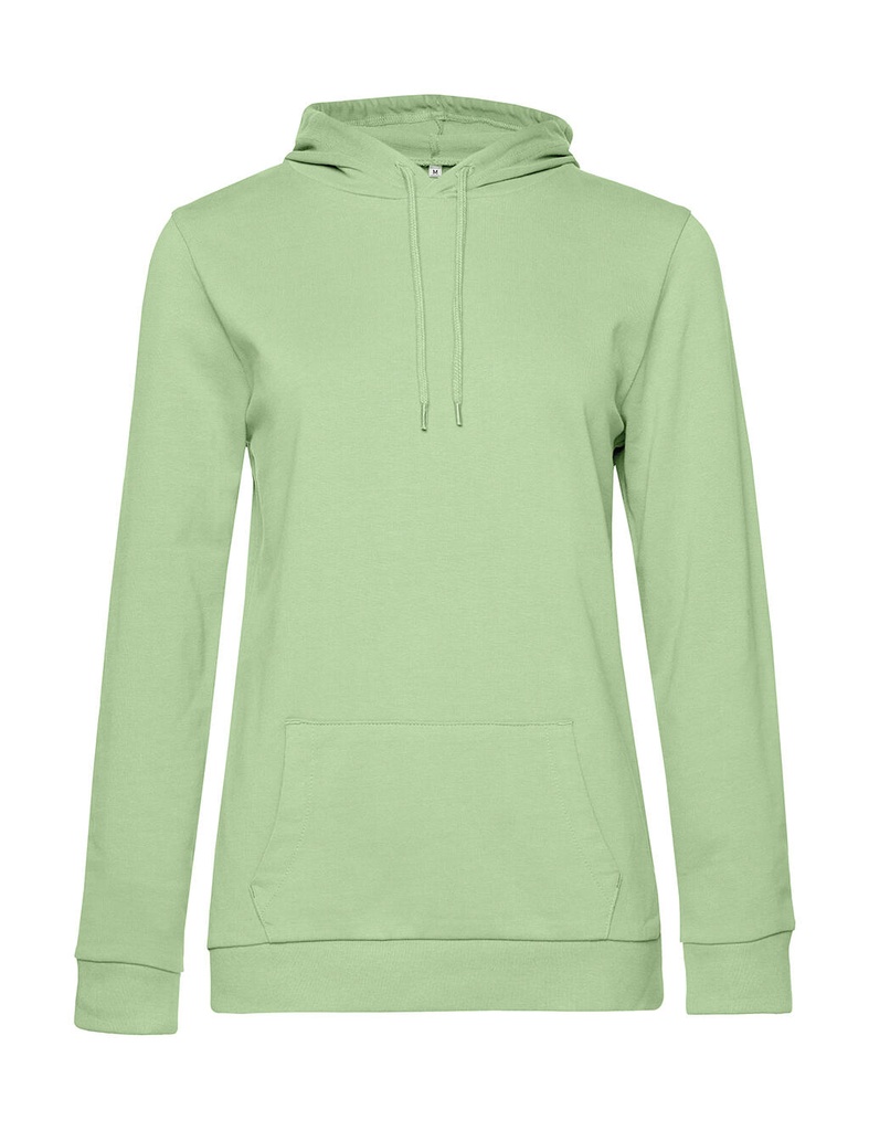 #Hoodie /women French Terry Light Jade