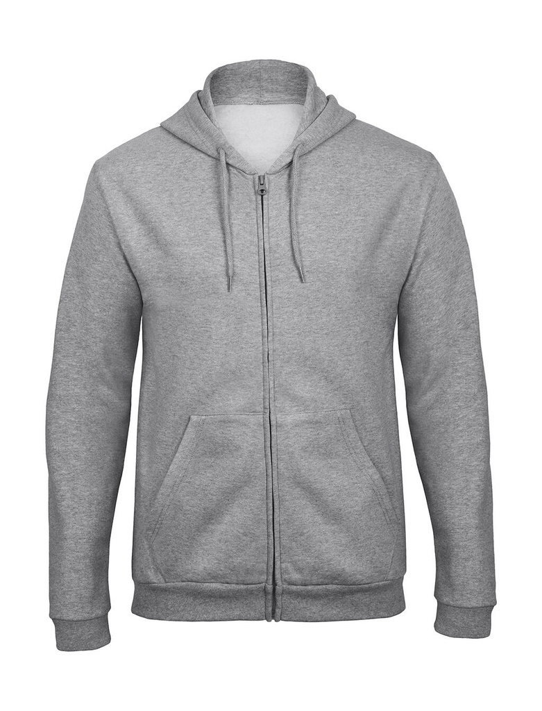 ID.205 50/50 Hooded Full Zip Sweat Unisex Heather Grey