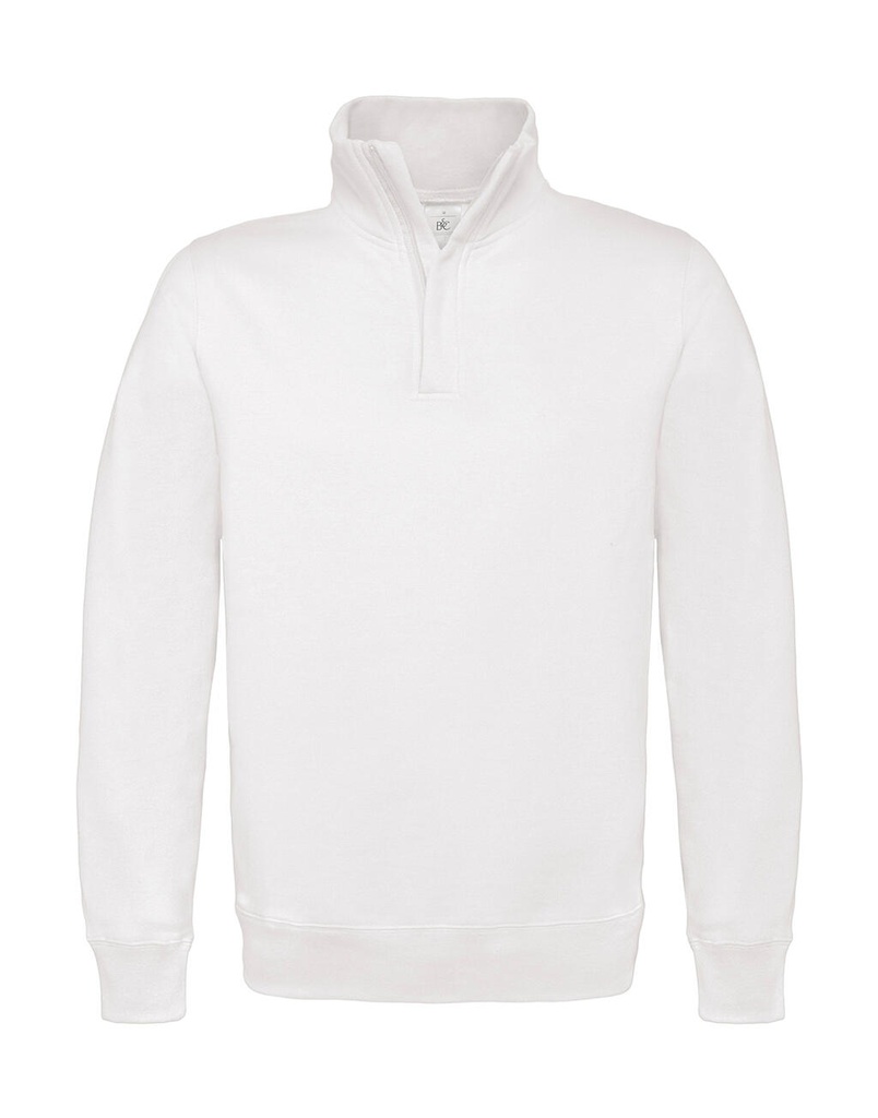 ID.004 Cotton Rich 1/4 Zip Sweat White