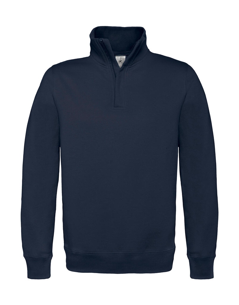 ID.004 Cotton Rich 1/4 Zip Sweat Navy