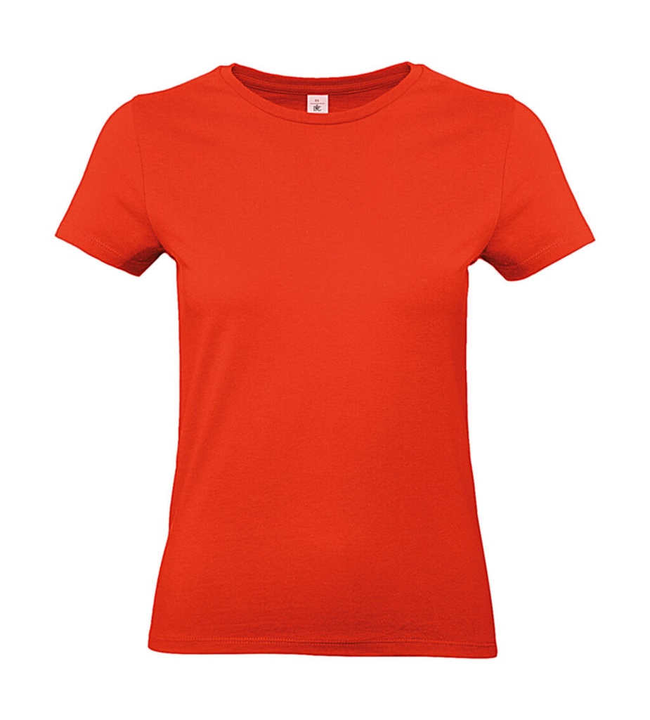 #E190 /women T-Shirt Fire Red