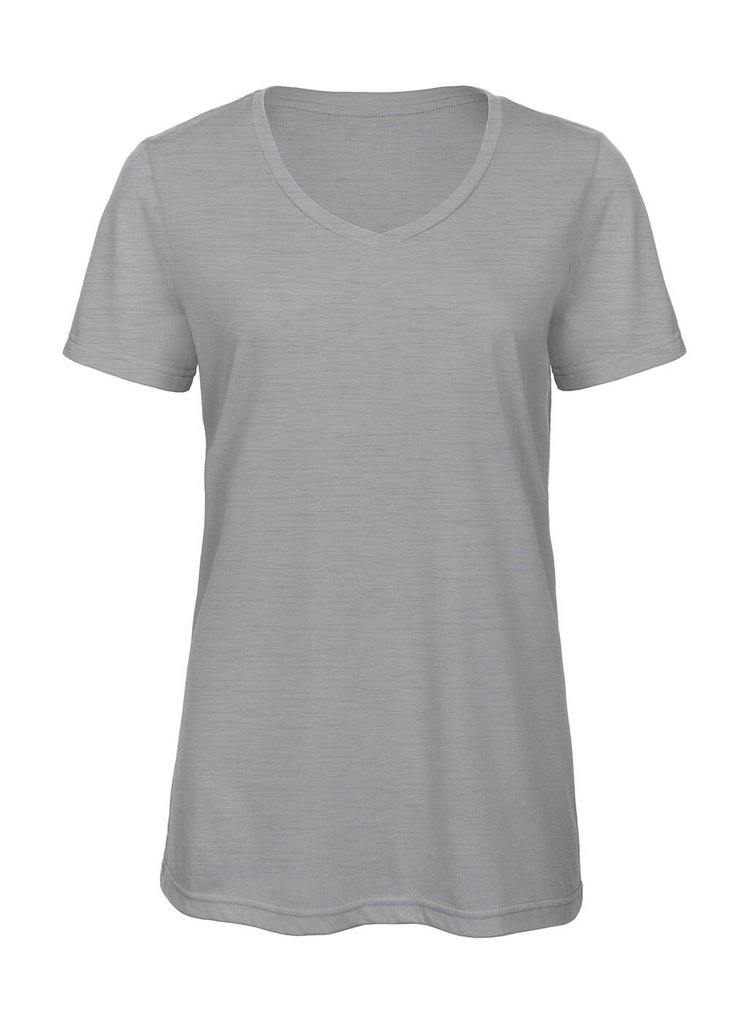 V Triblend/women T-Shirt Heather Light Grey