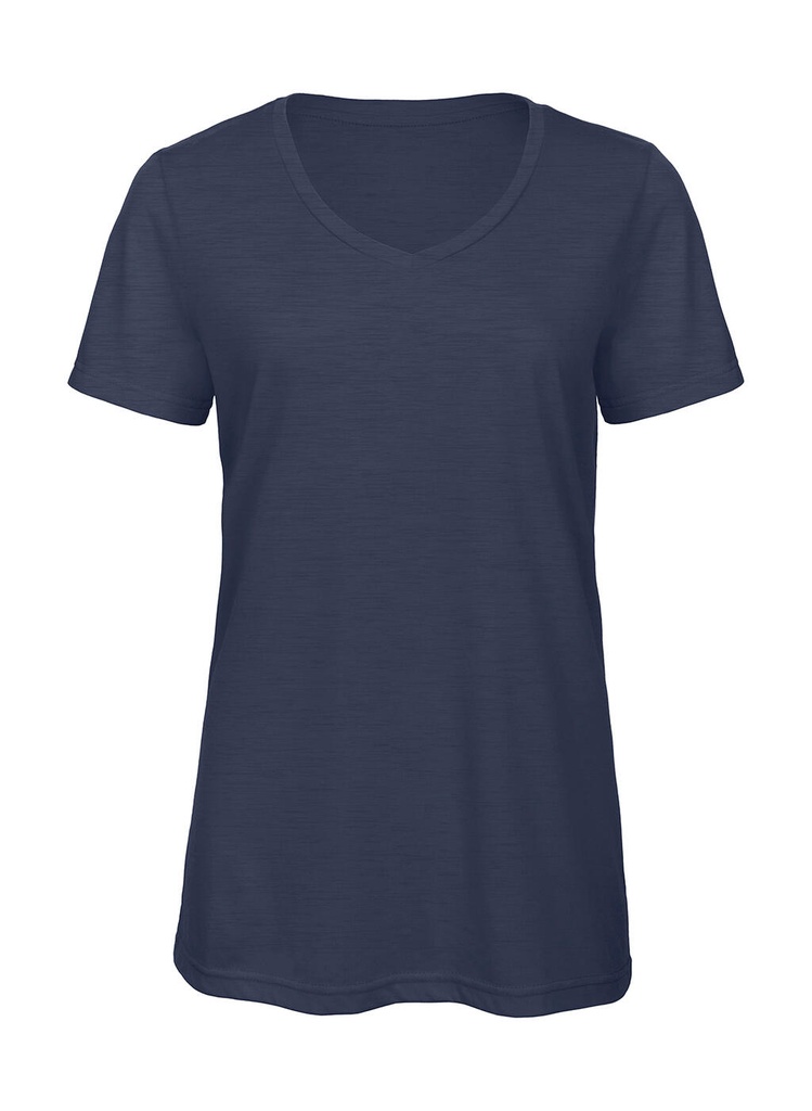 V Triblend/women T-Shirt Heather Navy