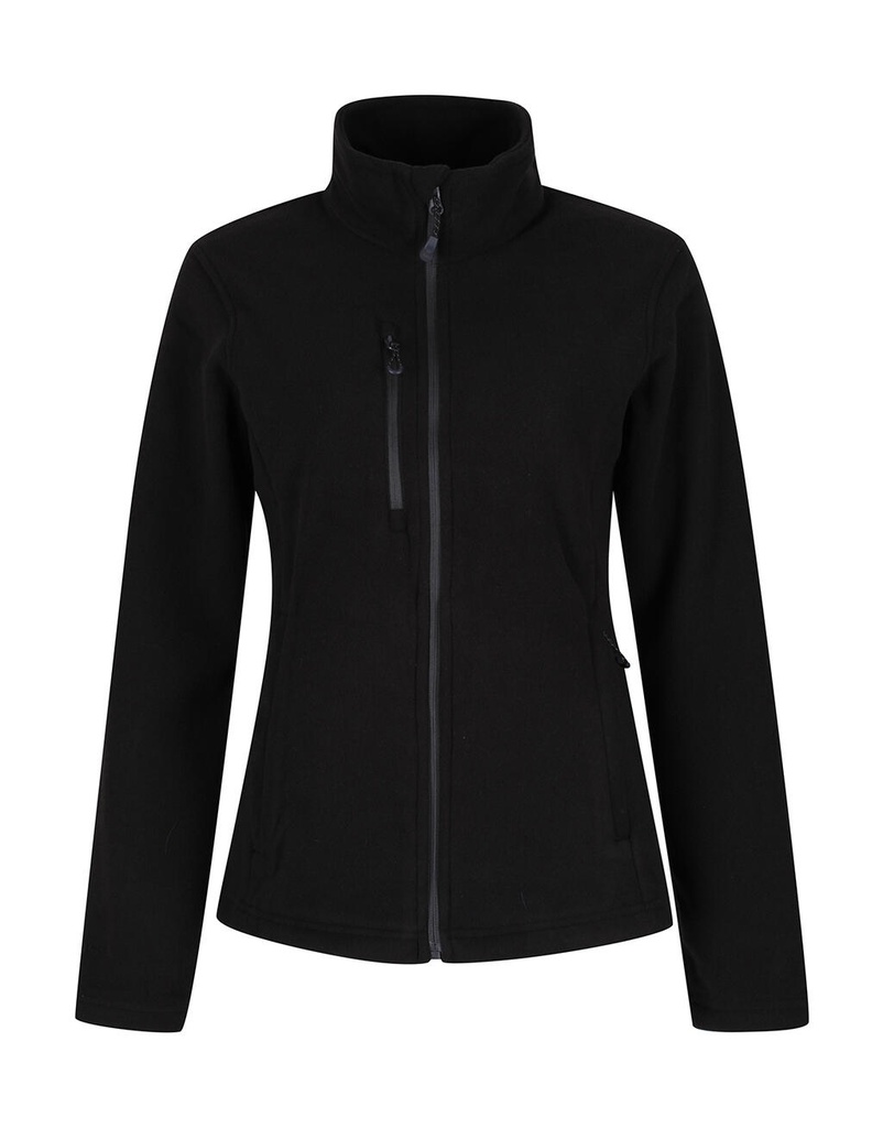 Women's Honestly Made Recycled Full Zip Fleece Black
