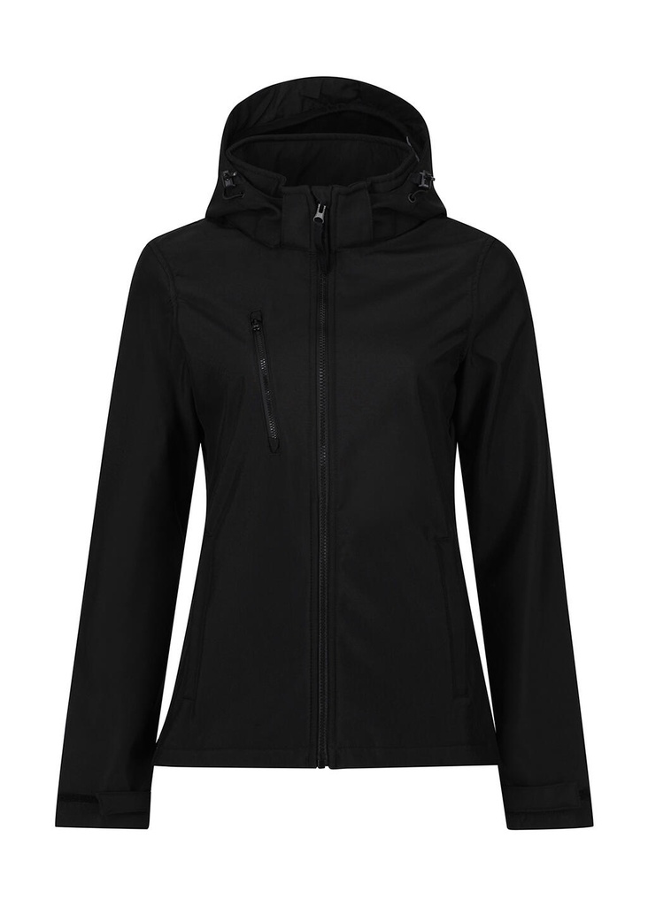 Women's Venturer 3-Layer Hooded Softshell Jacket Black