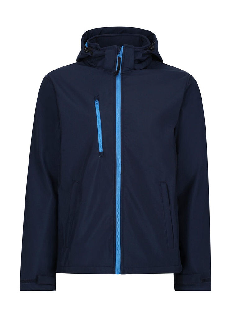 Venturer 3-Layer Hooded Softshell Jacket Navy/French Blue