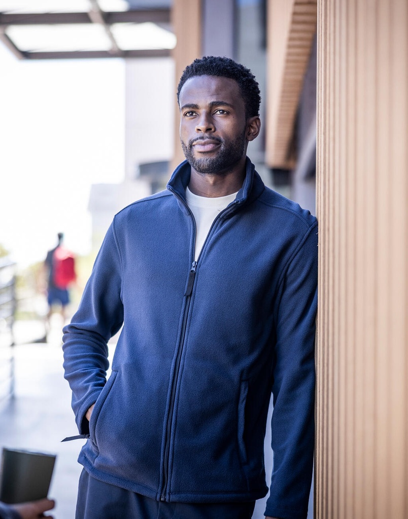 Micro Full Zip Fleece Oxford Blue