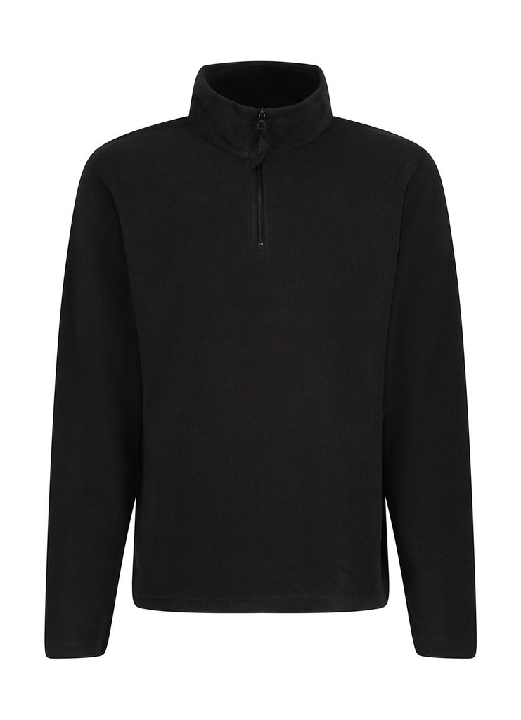 Micro Zip Neck Fleece Black