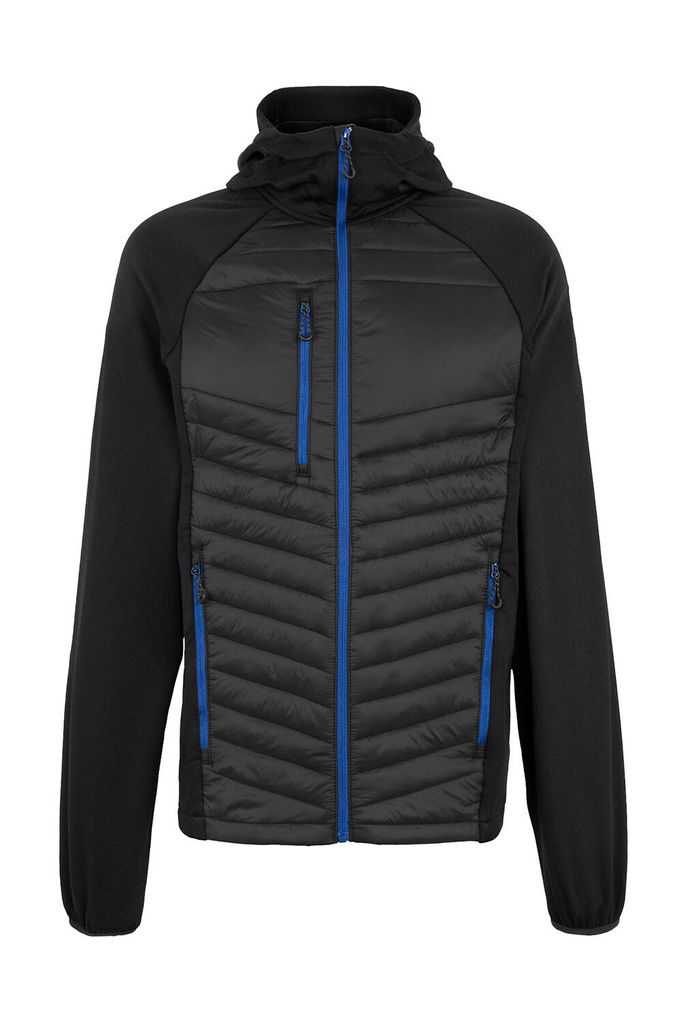 Men’s Navigate Hybrid Hooded Jacket Black/New Royal