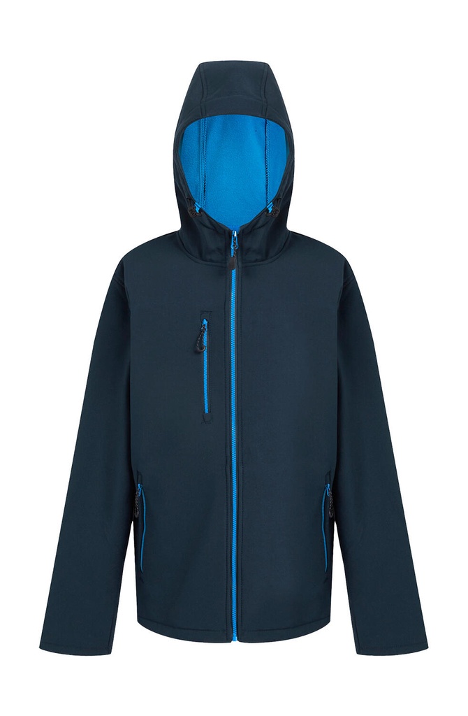 Navigate 2-Layer Hooded Softshell Jacket Navy/French Blue
