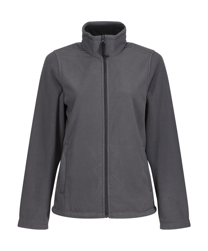Women's Micro Full Zip Fleece Seal Grey