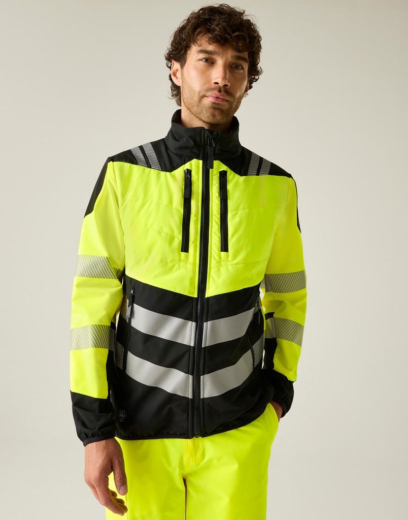Hi-Vis X-Pro Hybrid Jacket Black/Yellow